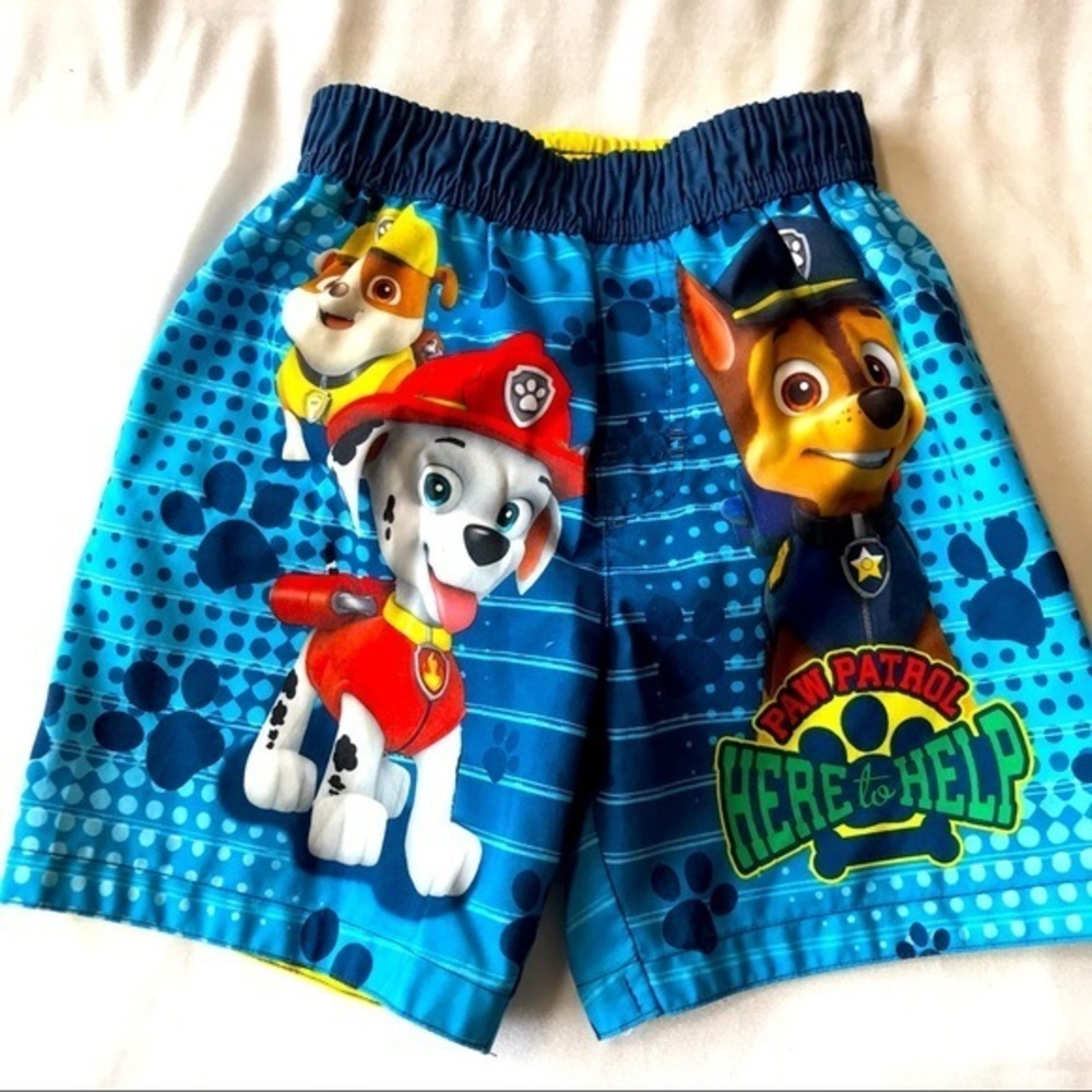 Nickelodeon Paw Patrol Toddler Boys Swim Trunks-Size 2T